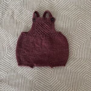 Wool baby overalls